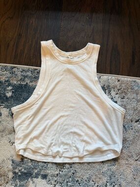 lululemon athletica White Hold Tight Cropped Tank